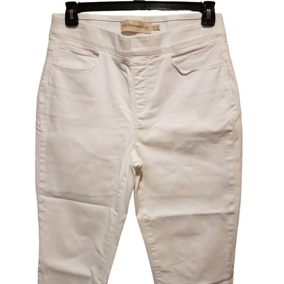 Soft Surroundings pull on elastic waist jeans size Medium - Picture 2 of 12